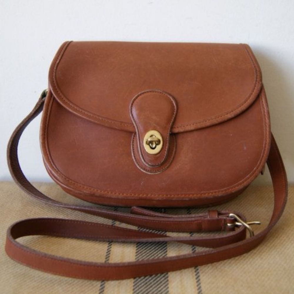 Coach| Brown Leather Crossbody Bag